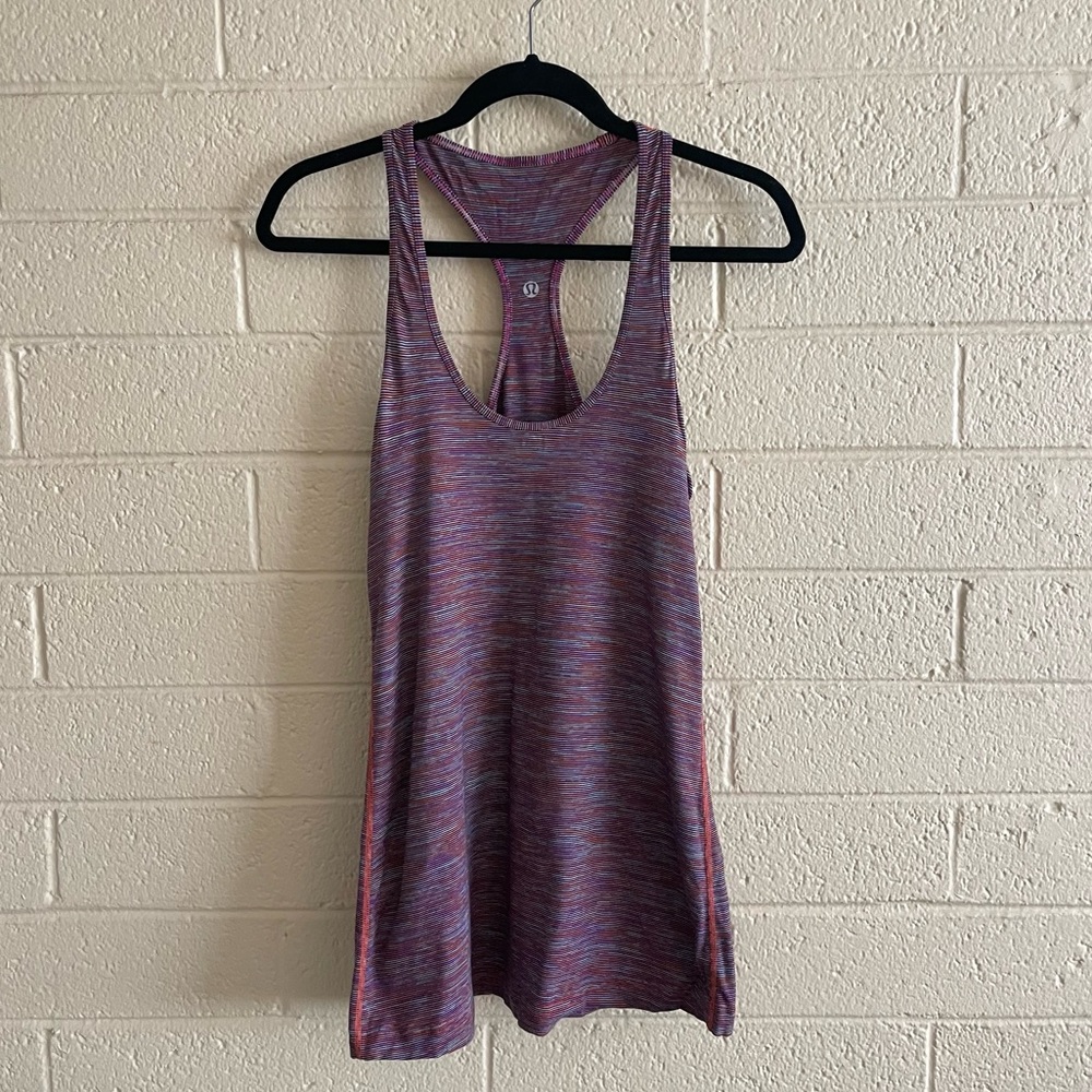 Purple multicolored Workout racer back tank top | lululemon